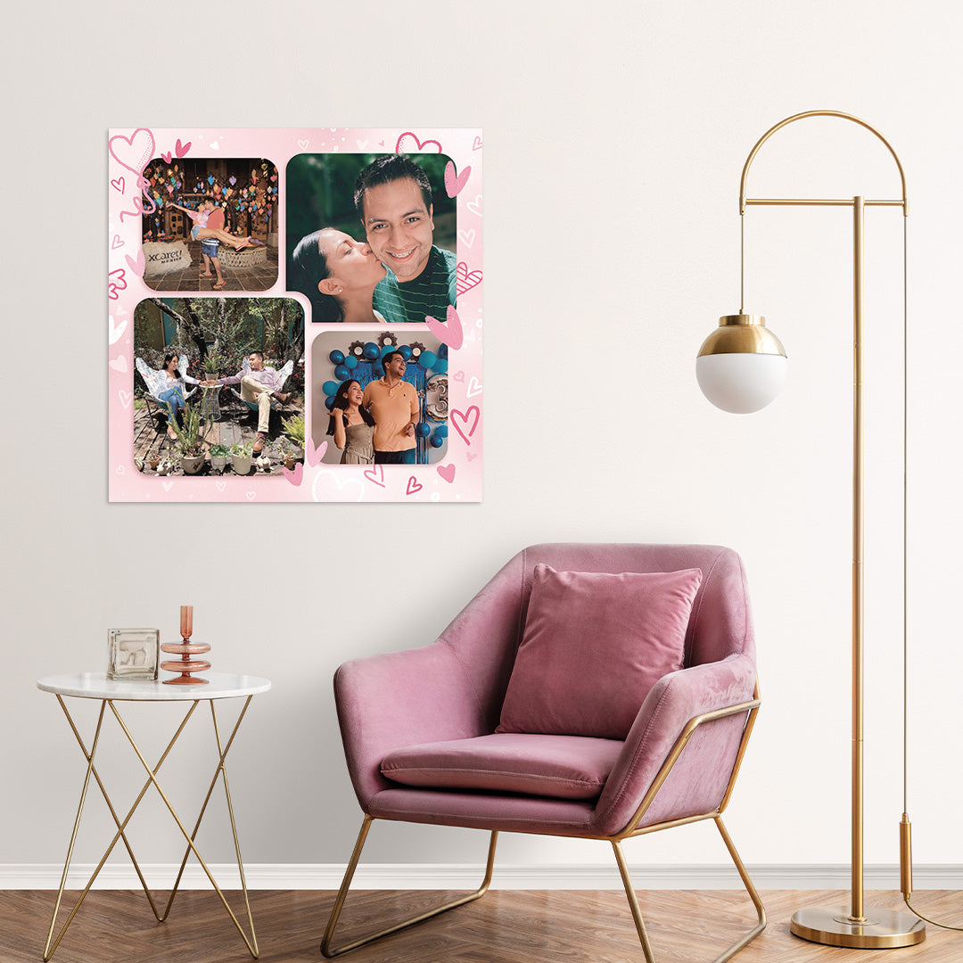 CUADRO COLLAGE PAREJAS 5 (CUADRADO) – Prolienzo
