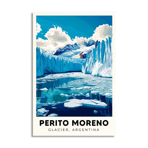 PERITO MORENO POSTAL CUADRO DECORATIVO