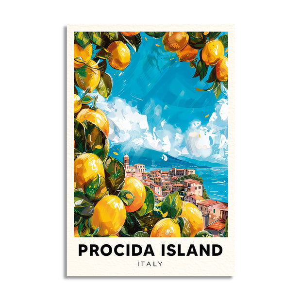 PROCIDA POSTAL CUADRO DECORATIVO