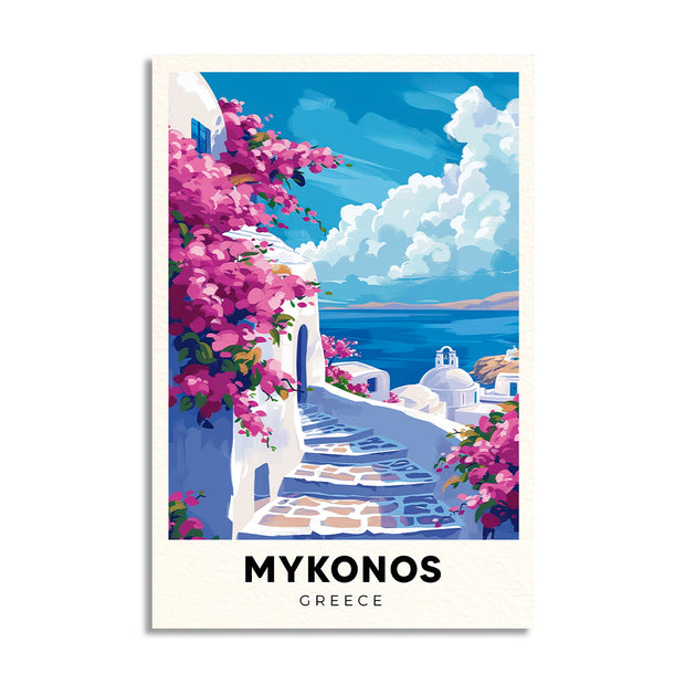 MYKONOS POSTAL CUADRO DECORATIVO