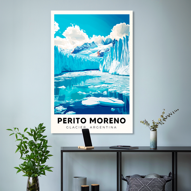 PERITO MORENO POSTAL CUADRO DECORATIVO