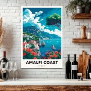 AMALFI COAST POSTAL CUADRO DECORATIVO