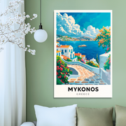 MYKONOS 2 POSTAL CUADRO DECORATIVO