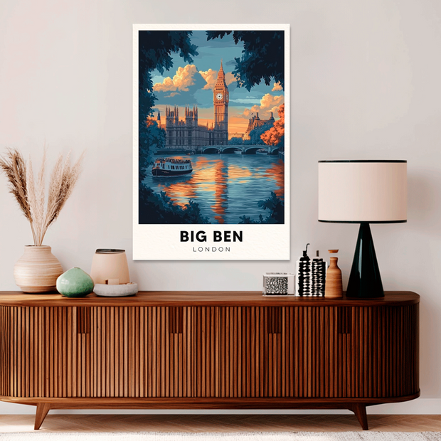 BIG BEN POSTAL CUADRO DECORATIVO