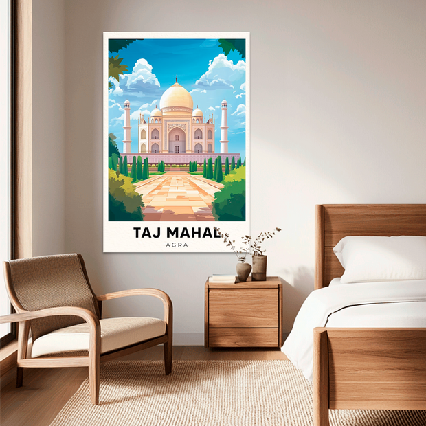 TAJ MAHAL POSTAL CUADRO DECORATIVO