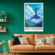 CHRIST THE REDEEMER POSTAL CUADRO DECORATIVO