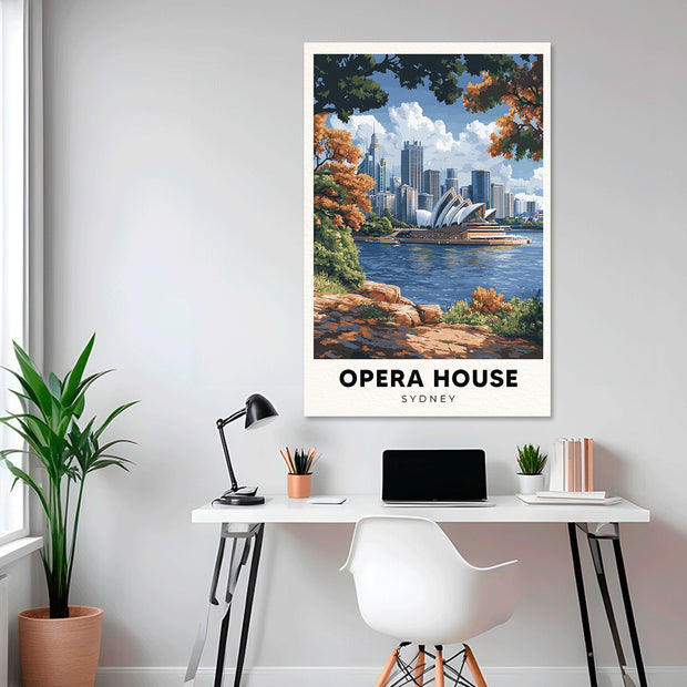 OPERA HOUSE POSTAL CUADRO DECORATIVO