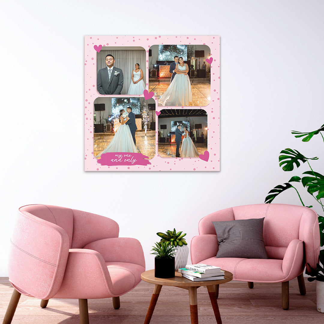 CUADRO COLLAGE PAREJAS 10 (CUADRADO) – Prolienzo