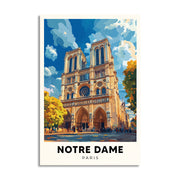 NOTRE DAME POSTAL CUADRO DECORATIVO