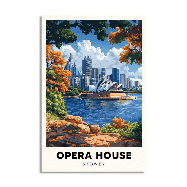 OPERA HOUSE POSTAL CUADRO DECORATIVO