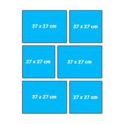 Set 8 (6 Cuadros) con marco