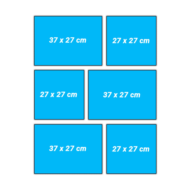 Set 8 (6 Cuadros) con marco