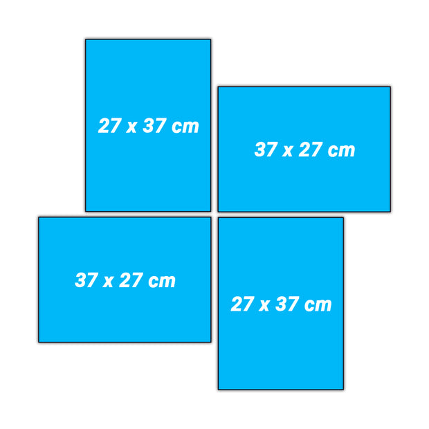 Set 6 (4 Cuadros) con marco