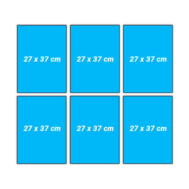 Set 9 (6 Cuadros) con marco